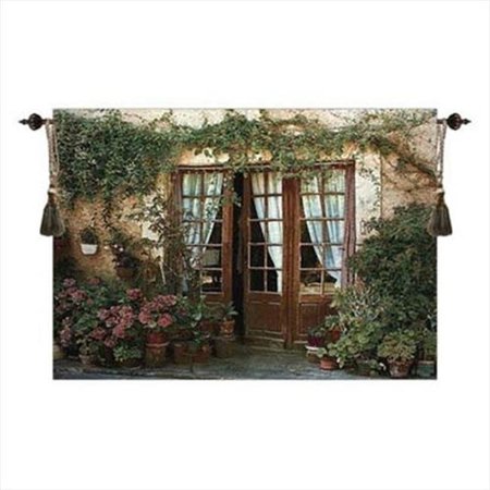 MANUAL WOODWORKERS & WEAVERS Manual Woodworkers and Weavers HWGTWE Twenty Four Pots Tapestry Wall Hanging Horizontal 70 X 50 in. HWGTWE